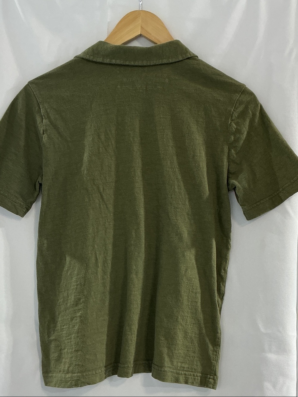 Helix Olive Green Short-Sleeve Polo with Chest Print - Picture 7 of 7
